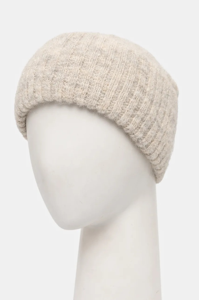 Čepice z vlněné směsi American Vintage Bonnet EAST22A béžová AA00
