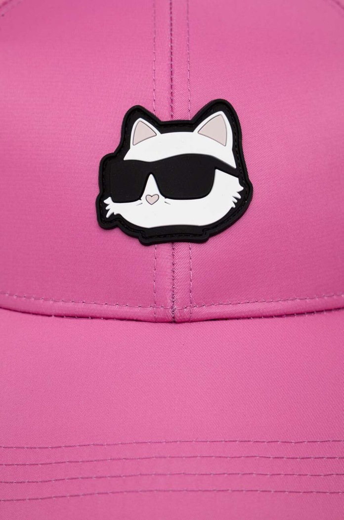 Doplňky Kšiltovka Karl Lagerfeld 240W3402 růžová