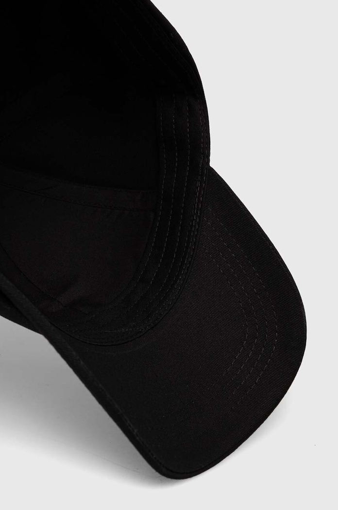 Βαμβακερό καπέλο του μπέιζμπολ Karl Lagerfeld μαύρο 240W3430