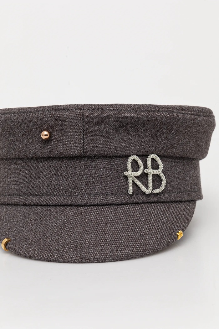 Doplnky Čiapka so šiltom Ruslan Baginskiy Baker Boy Cap KPC030.CA.PRS.SIRB sivá