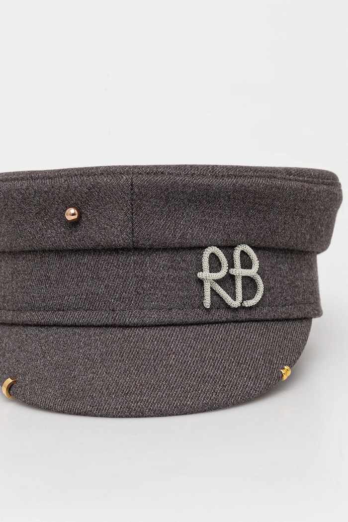 Doplnky Čiapka so šiltom Ruslan Baginskiy Baker Boy Cap KPC030.CA.PRS.SIRB sivá