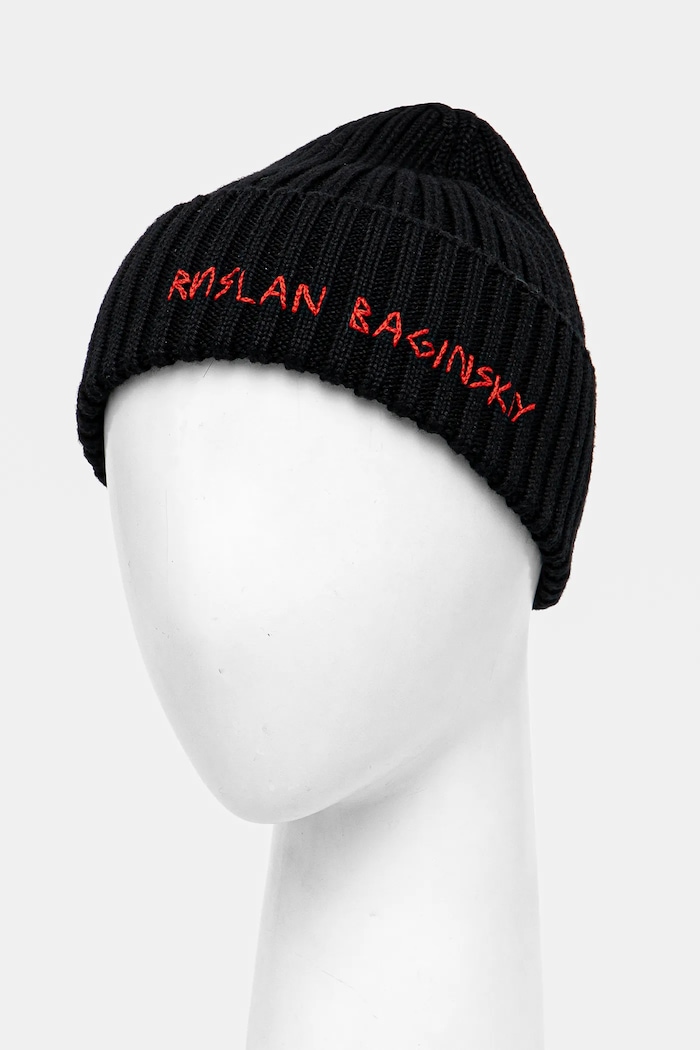 Ruslan Baginskiy czapka wełniana Beanie BN033/034.WA.RU czarny AA00