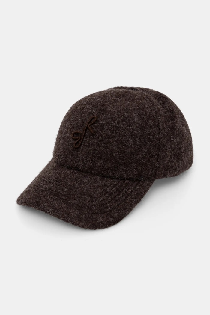 RUSLAN BAGINSKIY Czapka z daszkiem Ruslan Baginskiy Monogram-embellished Baseball Cap BSB09.A.PWRB brązowy AA00