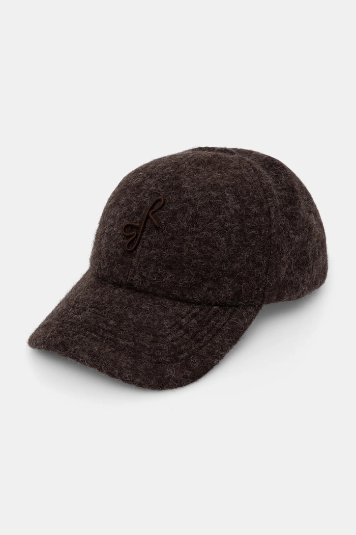 RUSLAN BAGINSKIY Czapka z daszkiem Ruslan Baginskiy Monogram-embellished Baseball Cap BSB09.A.PWRB brązowy AA00