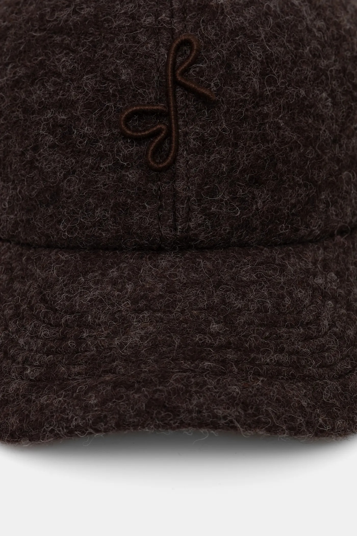 Akcesoria RUSLAN BAGINSKIY Czapka z daszkiem Ruslan Baginskiy Monogram-embellished Baseball Cap BSB09.A.PWRB brązowy