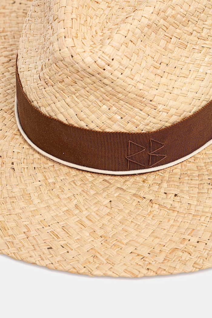 Accesorii Ruslan Baginskiy pălărie Fedora Hat FDR036/09.STR.CHA bej