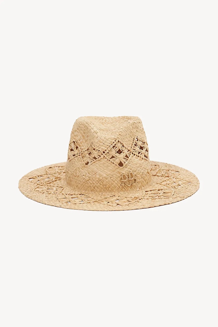 Klobouk Ruslan Baginskiy Fedora Hat FDR036.STR.DRK.SRB béžová AA00