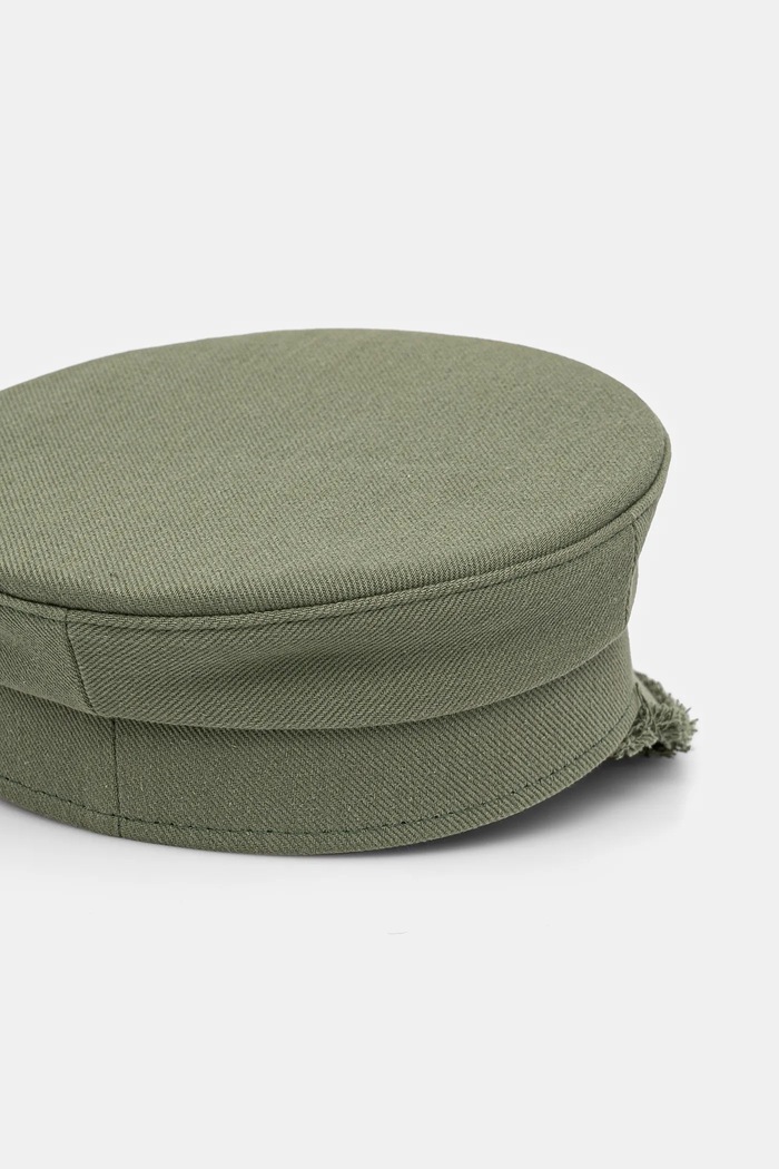Bavlněná čepice Ruslan Baginskiy zelená KPC070.C.BHR