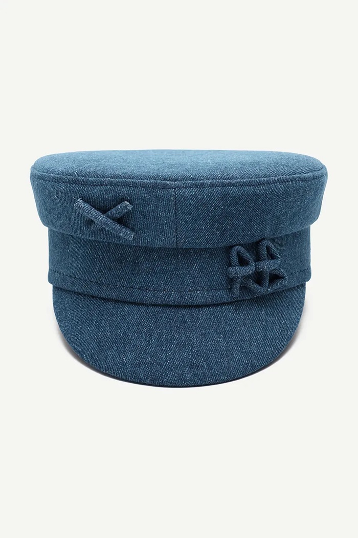 Ruslan Baginskiy kaszkiet bawełniany Baker Boy Cap KPC078.C.JNS.FRB niebieski AA00