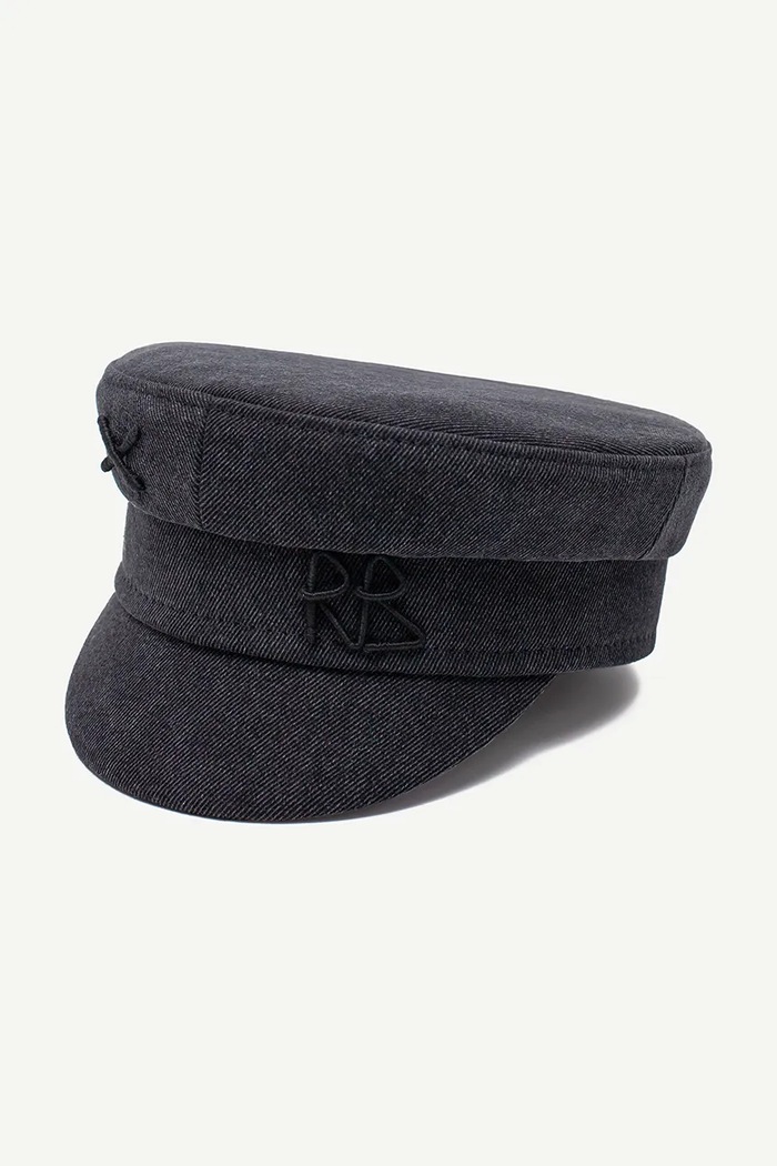 Bavlnená baretka Ruslan Baginskiy Baker Boy Cap KPC033.C.JNS.WRB čierna AA00