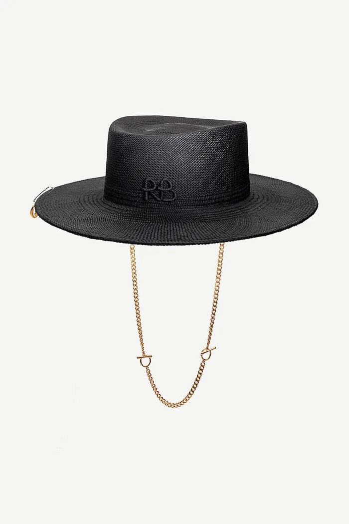 Accesorii Ruslan Baginskiy pălărie Gambler Hat GMB033.STR.9P.PRS.CHA negru