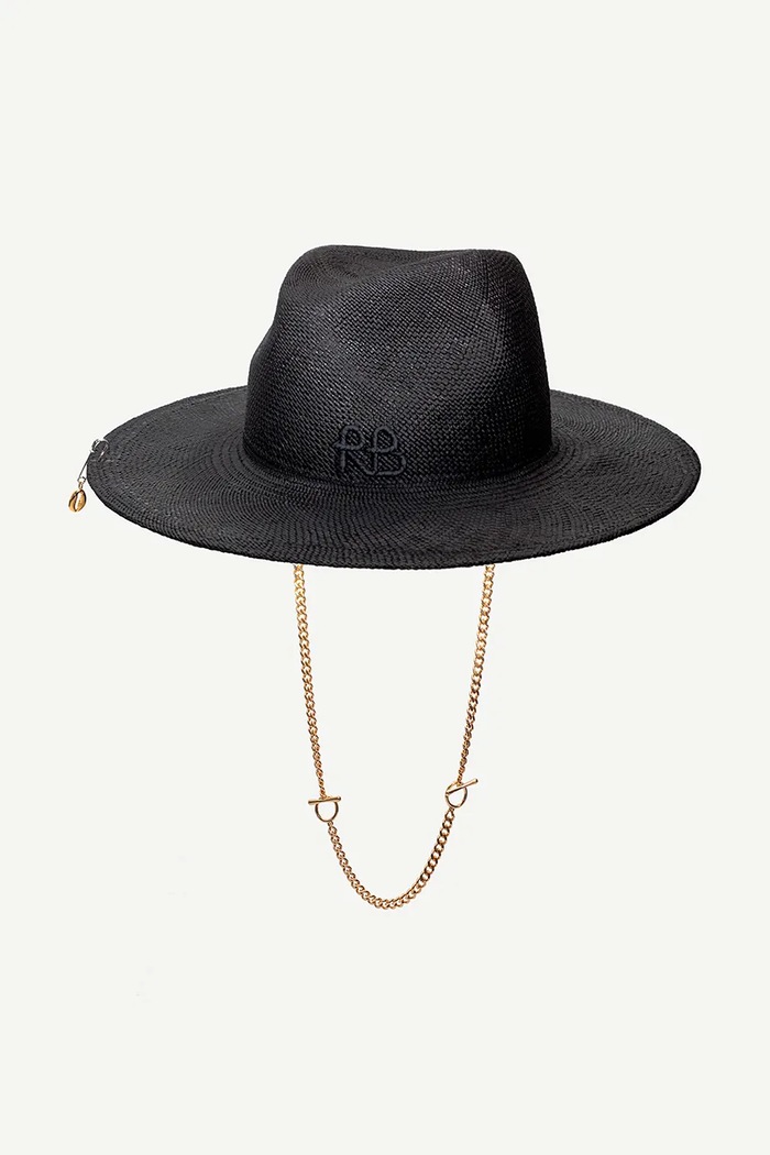 Accesorii Ruslan Baginskiy pălărie Fedora Hat FDR033.STR.9P.PRS.CHA negru