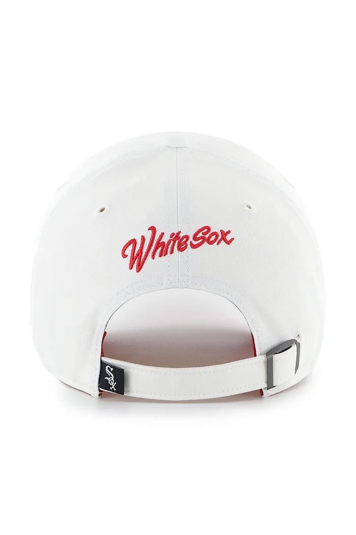 47 brand czapka z daszkiem bawełniana MLB Chicago White Sox B.CHPCU06GWS.WH biały AA00