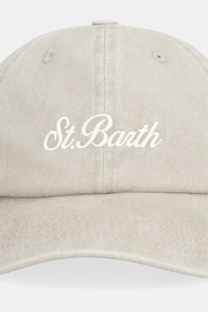 MC2 Saint Barth baseball cap pentru femei, din bumbac DAS0004 bej AA00