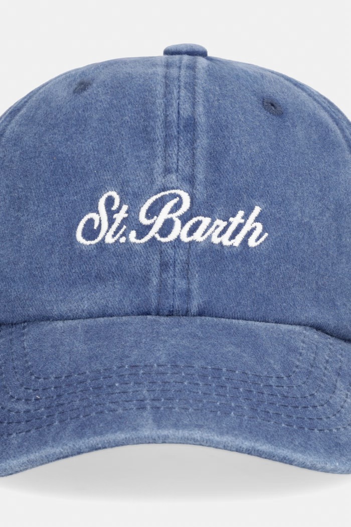 MC2 Saint Barth baseballová čepice dámská bavlněná DAS0004 modrá AA00