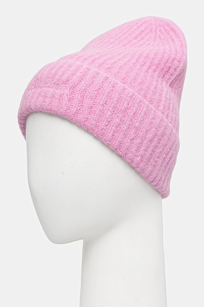 Accesorii MC2 Saint Barth Căciulă de damă cu lână și lână de alpaca MOS0003 roz