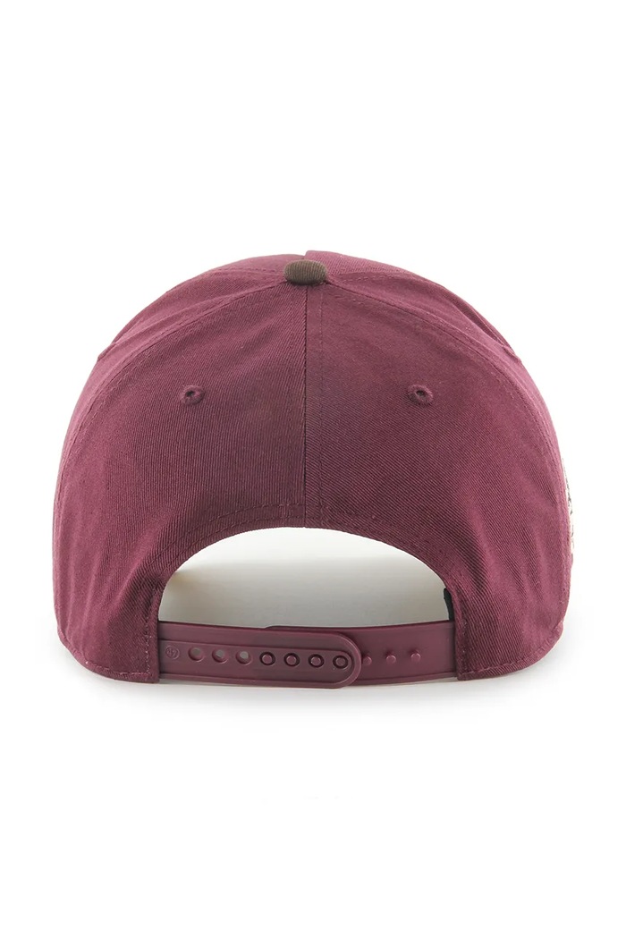 47 brand șapcă de baseball din bumbac MLB Los Angeles Dodgers burgundia BCPTN.MDTTC12GWP.KM12