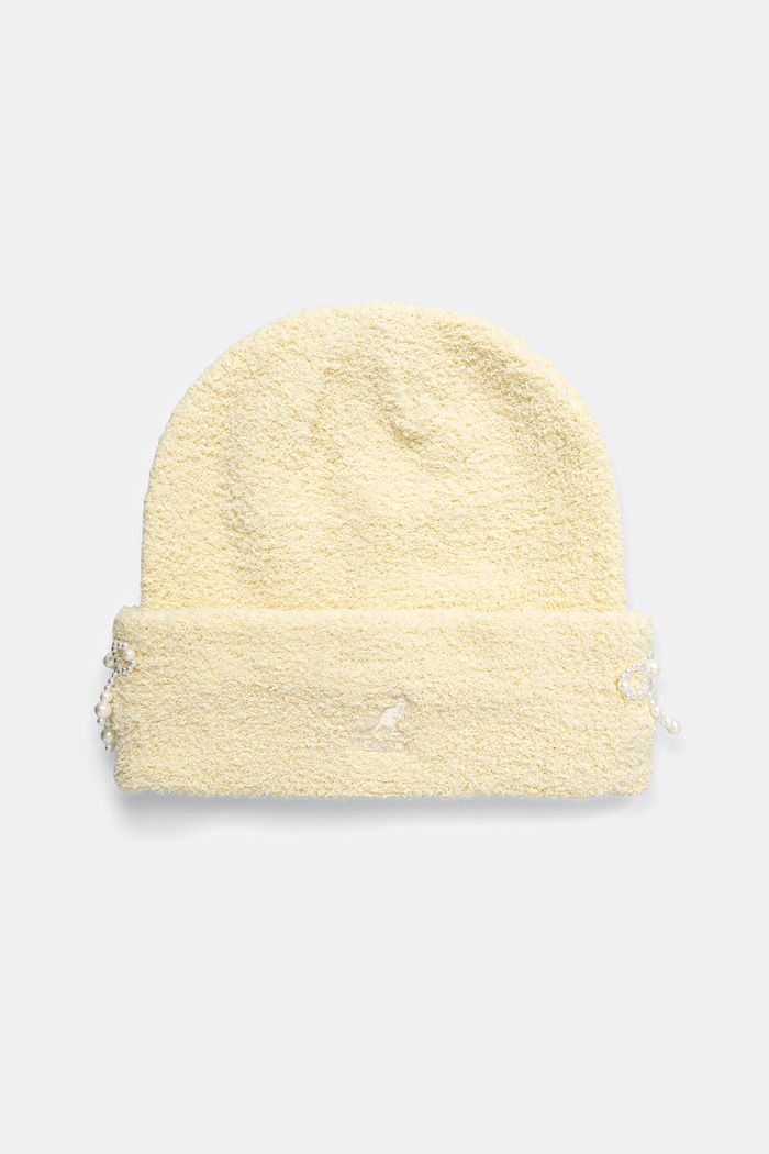 Kangol czapka PEARL BEANIE pozostałe żółty K3794.BC726