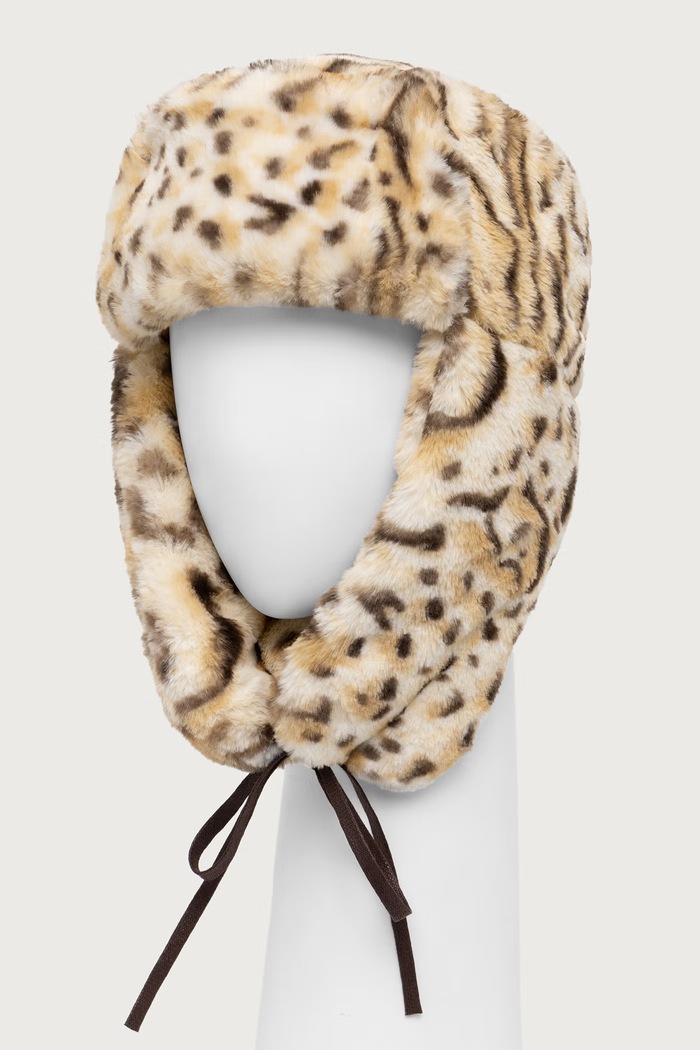 Kangol Шапка тип ушанка дамска LEOPARD TRAPPER K4266ST.SL156 бежов AA00