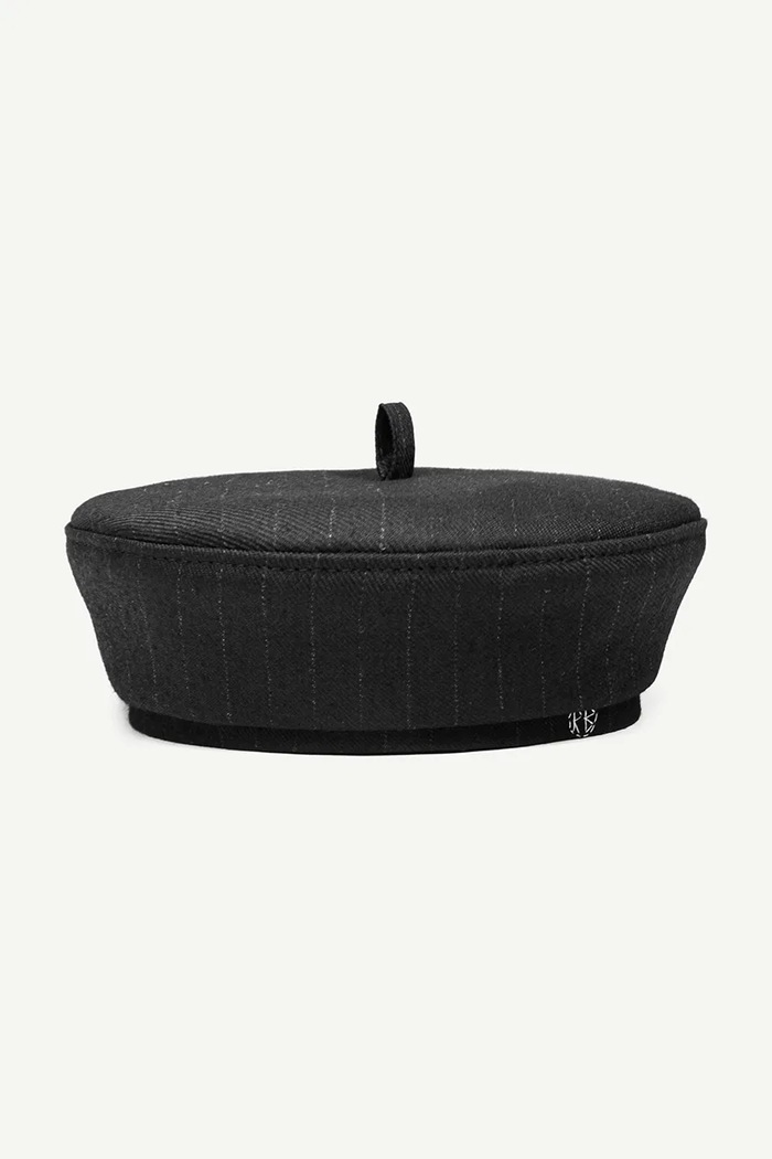 Ruslan Baginskiy beret z dodatkiem wełny Beret BRT033.WP.PLS.PT czarny AA00