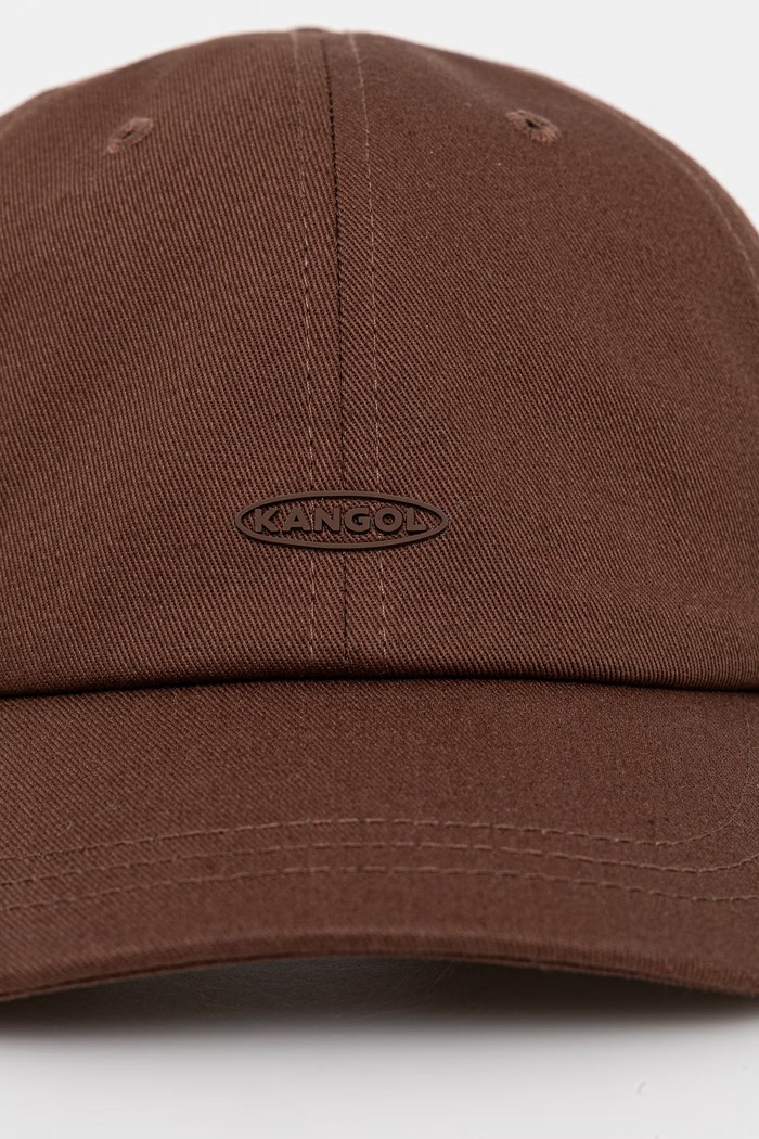 Kangol dámska bavlnená šiltovka DEMURE LOGO BB K5487.BR204 hnedá AA00