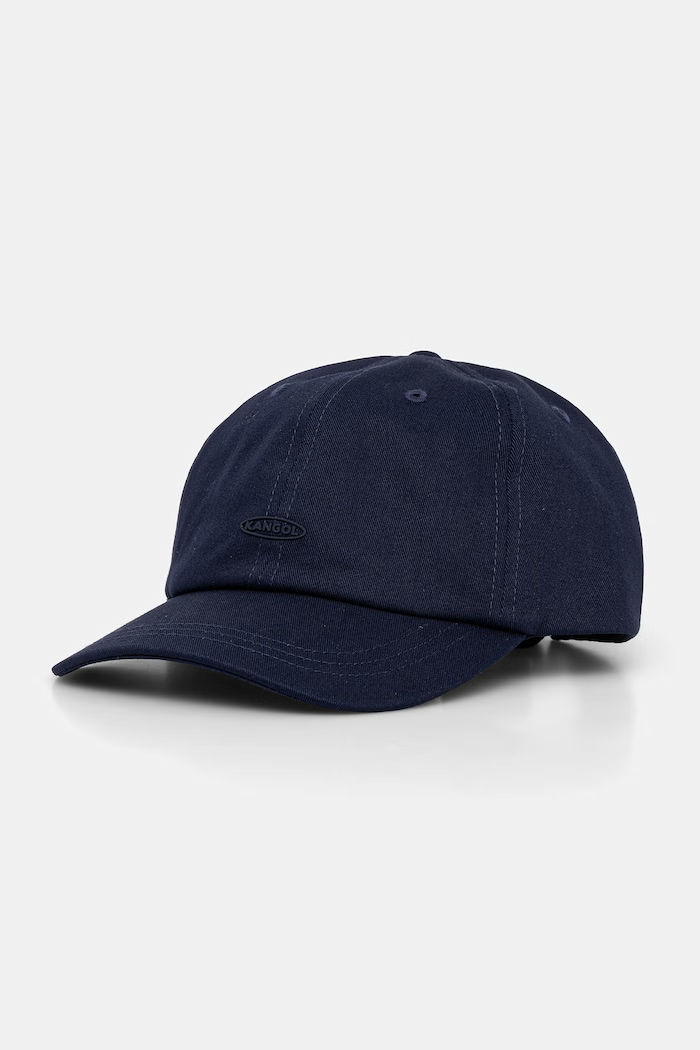 Kangol czapka z daszkiem damska bawełniana DEMURE LOGO BB granatowy K5487.NV411