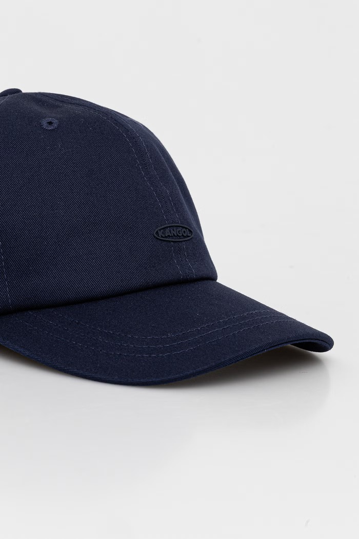 Akcesoria Kangol czapka z daszkiem damska bawełniana DEMURE LOGO BB K5487.NV411 granatowy