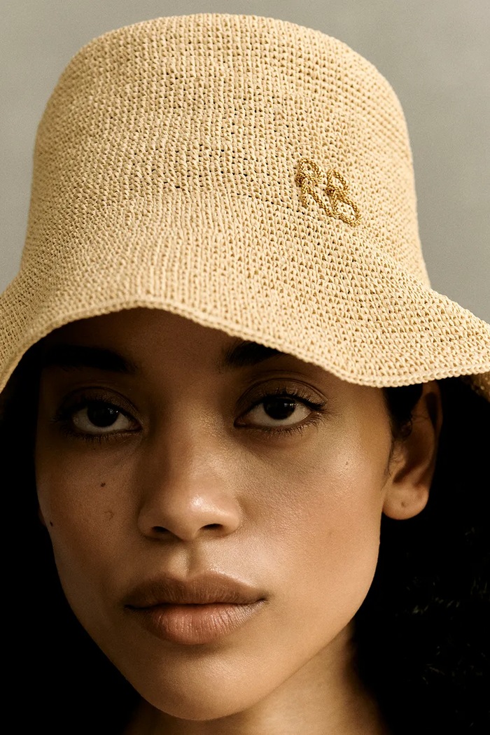 Accesorii Ruslan Baginskiy pălărie Bucket Hat BCT036.STR.MRB.KN bej