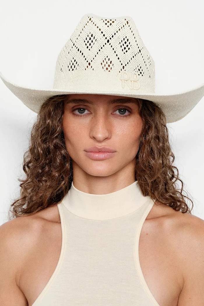 Klobouk Ruslan Baginskiy Cowboy Hat nášivka béžová CWB035.STR.VSH.11P.SRB