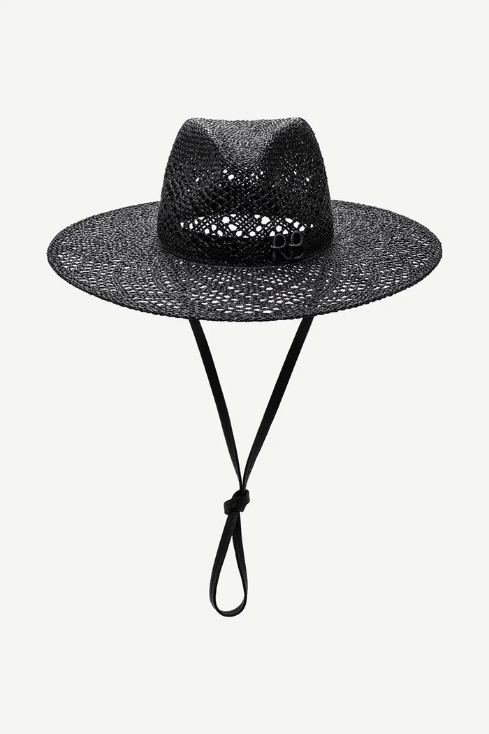Klobouk Ruslan Baginskiy Fedora Hat FDR033.STR.DRK.LBR.9P.S černá AA00
