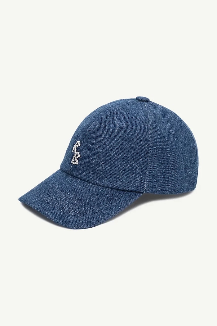RUSLAN BAGINSKIY șapcă pentru femei, din denim Baseball Cap BSB078.C.JNS.DMD albastru AA00