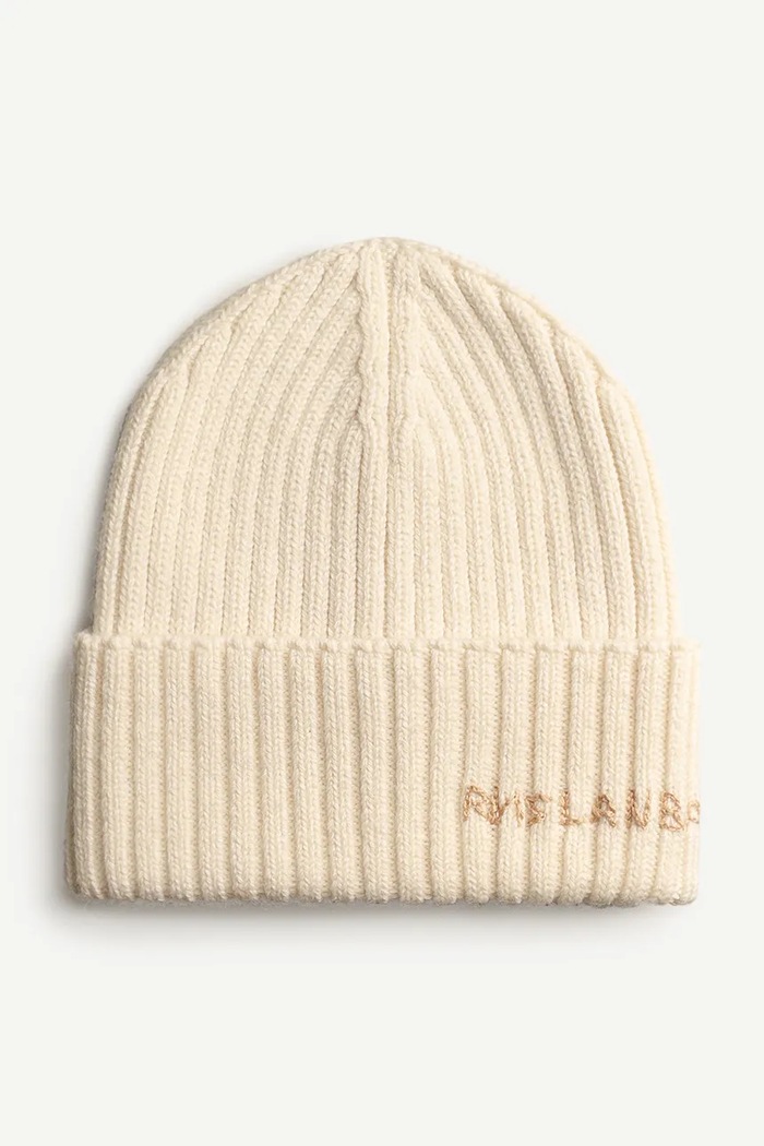 RUSLAN BAGINSKIY Pletená čepice dámská s vlnou Beanie BN035/036.WA.RU. béžová AA00