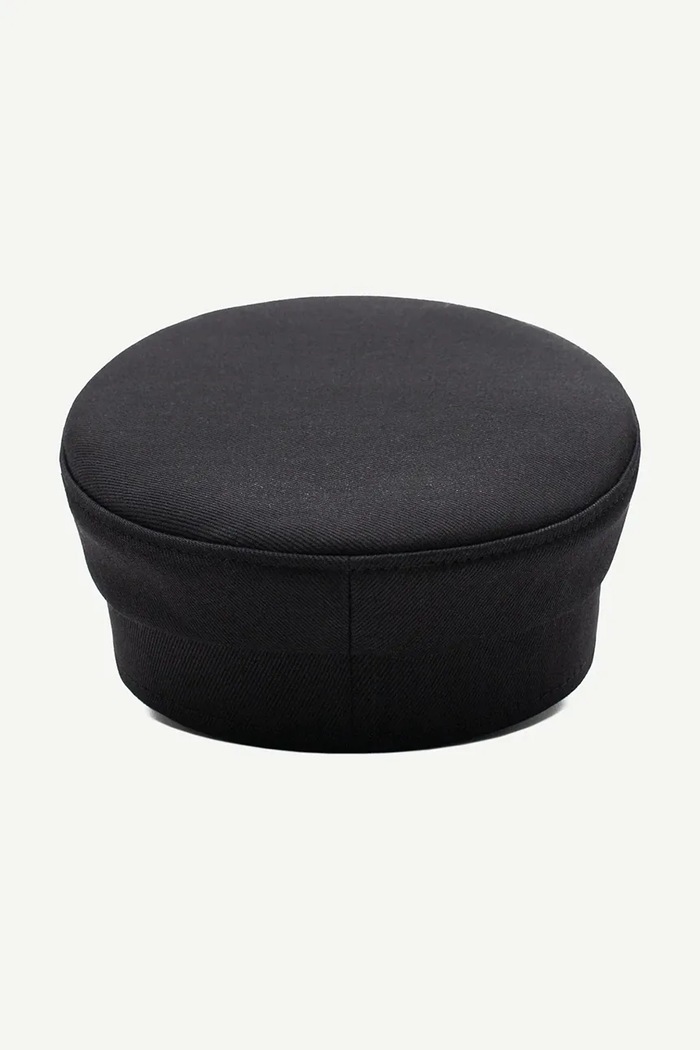 Akcesoria RUSLAN BAGINSKIY Kaszkiet damski bawełniany Baker Boy Cap KPC033.C.TMRB. czarny