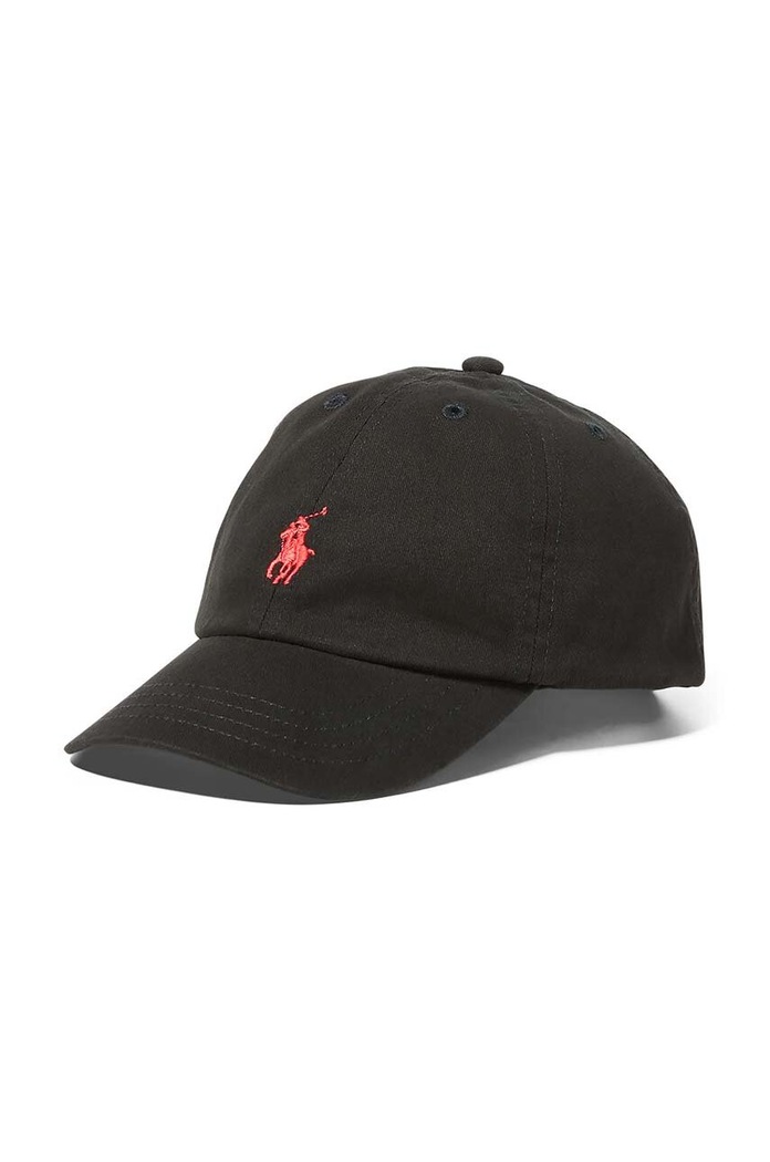 Dětská bavlněná kšiltovka Polo Ralph Lauren bavlna černá 321552489005