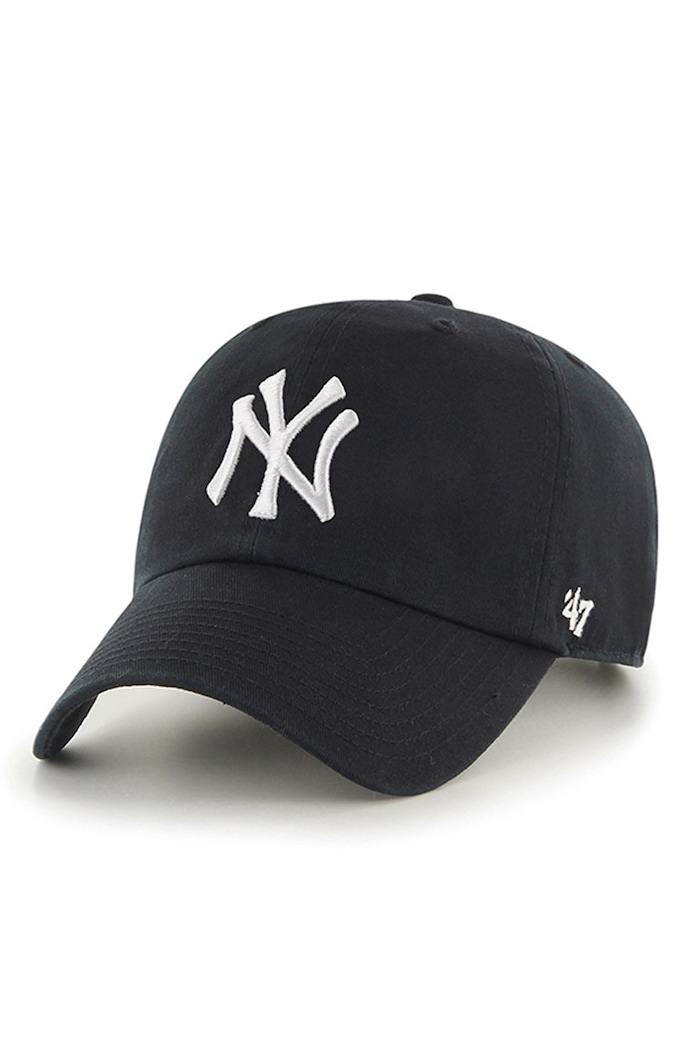 47 brand - Καπέλο New York Yankees Clean Up MLB New York Yankees μαύρο B.RGW17GWS.BKD