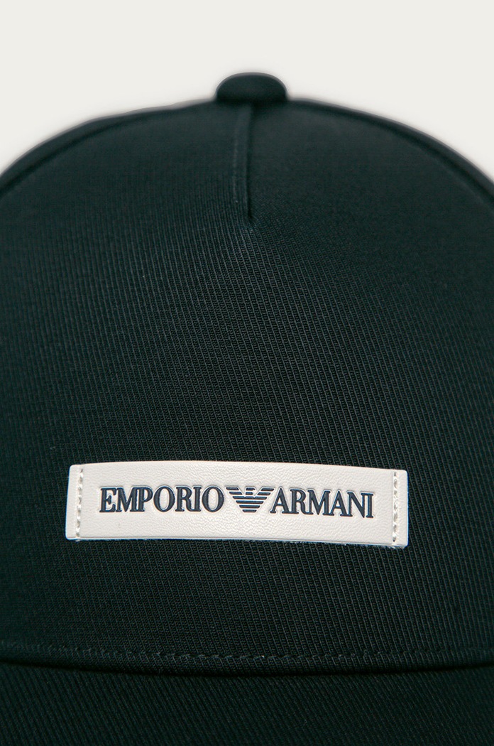 Emporio Armani czapka z daszkiem bawełniana 627921.CC991 granatowy AA00