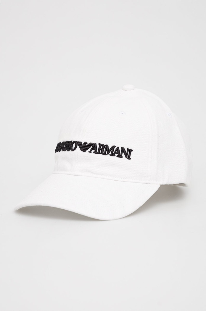 Emporio Armani șapcă din bumbac bumbac alb 627901.CC994.NOS