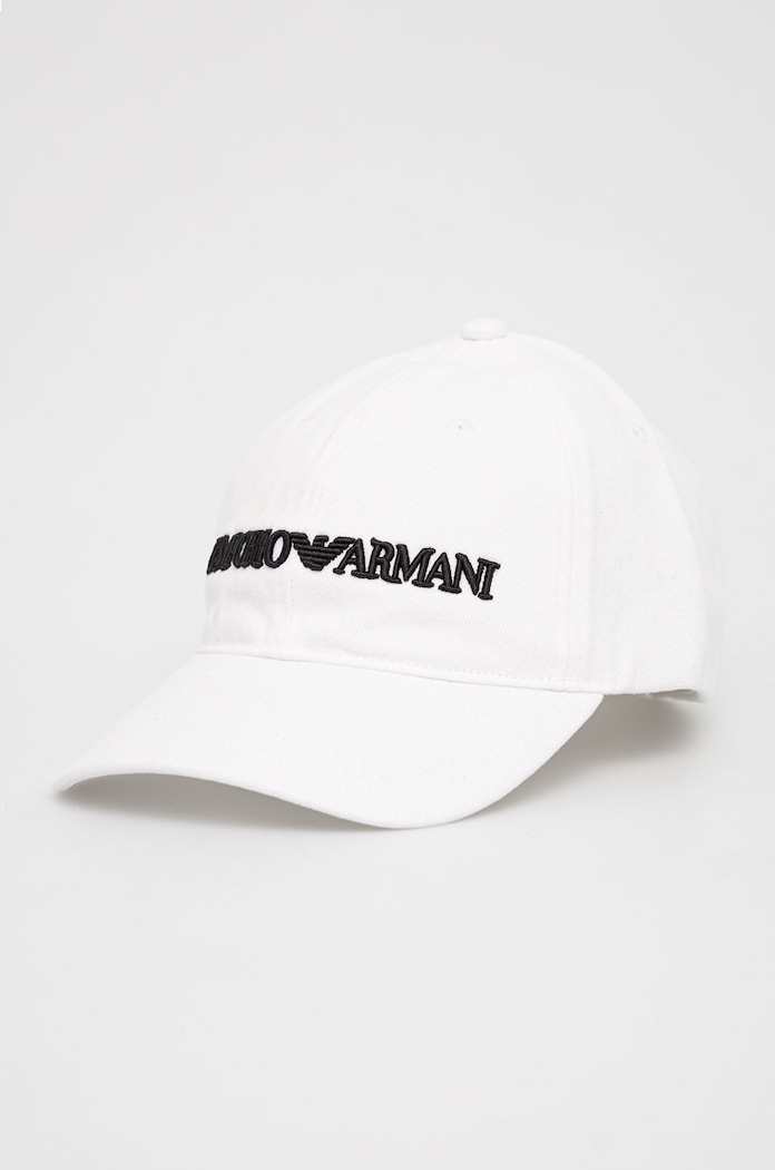 Emporio Armani șapcă din bumbac bumbac alb 627901.CC994.NOS