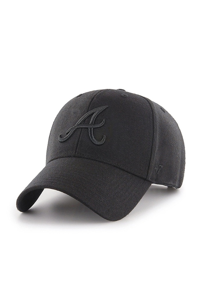 47 brand Czapka MLB Atlanta Braves aplikacja czarny B.MVPSP01WBP.BKA