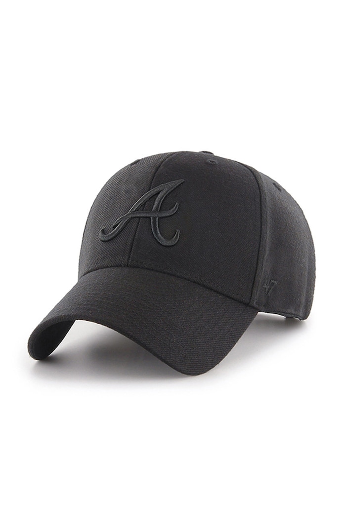 47 brand Czapka MLB Atlanta Braves aplikacja czarny B.MVPSP01WBP.BKA