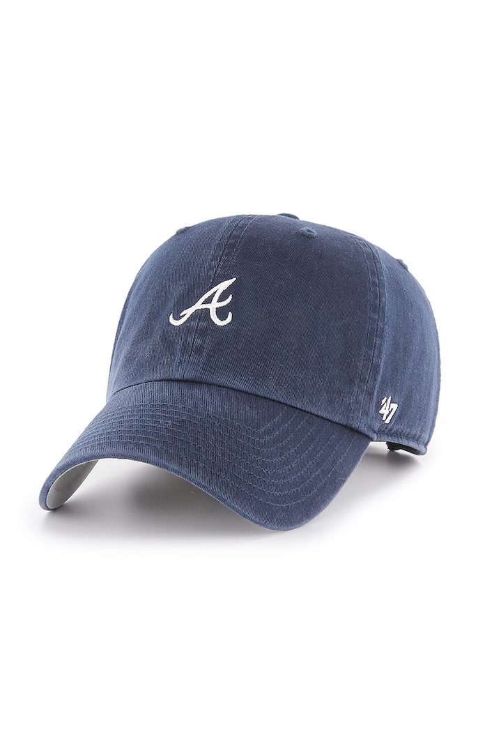 47 brand czapka Atlanta Braves aplikacja granatowy B.BSRNR01GWS.NY