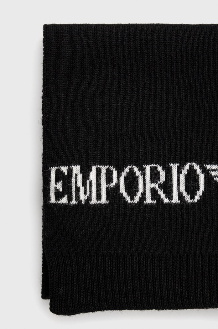 Kapa i šal s dodatkom vune Emporio Armani crna 628005.CC983.NOS