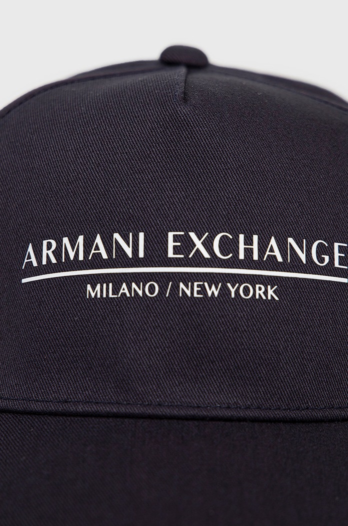 Bombažna kapa Armani Exchange 954202.CC150.NOS mornarsko modra AA00