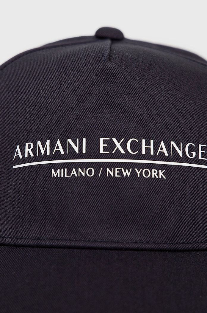 Bombažna kapa Armani Exchange 954202.CC150.NOS mornarsko modra AA00
