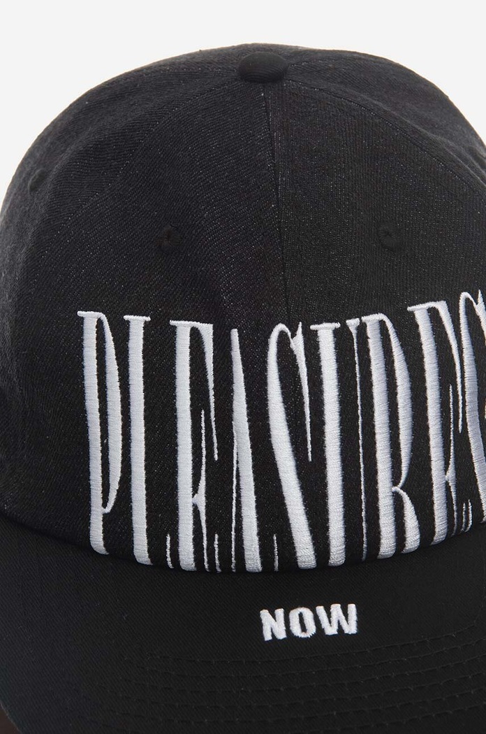 PLEASURES cotton baseball cap P23SP069 black