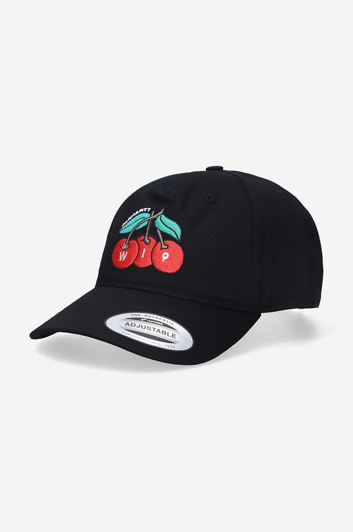 Carhartt WIP Czapka z daszkiem bawełniana Blush Cap czarny I031643