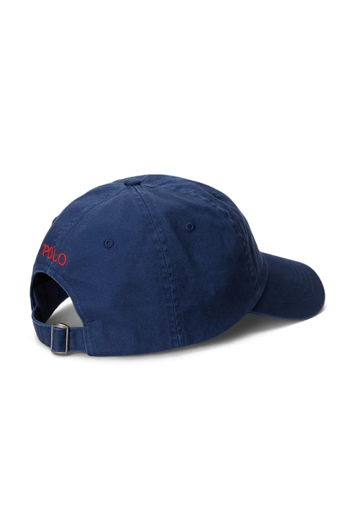 Pamučna kapa sa šiltom Polo Ralph Lauren 710548524 mornarsko plava AA00