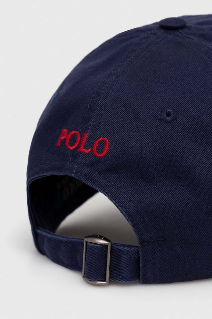 Accesorii Polo Ralph Lauren șapcă de baseball din bumbac 710548524 bleumarin