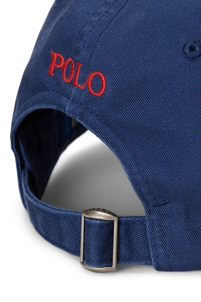 Аксессуары Хлопковая кепка Polo Ralph Lauren 710548524 тёмно-синий