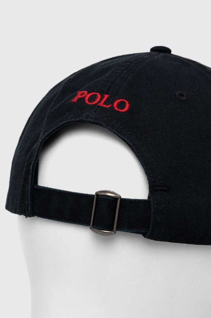 Bavlněná baseballová čepice Polo Ralph Lauren 710548524 černá AA00